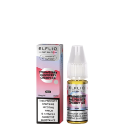 Eliquide Strawberry Raspberry Cherry Ice Sels de Nicotine 10ml de Elfliq par ElfBar