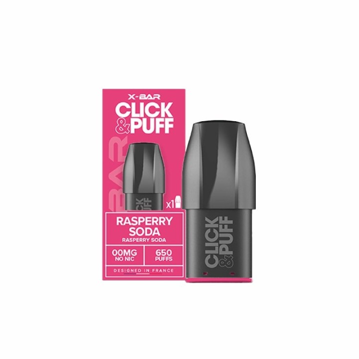 Cartouche Click & Puff Framboise Soda de X-Bar