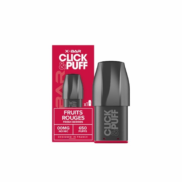 Cartouche Click & Puff Fruits Rouges de X-Bar