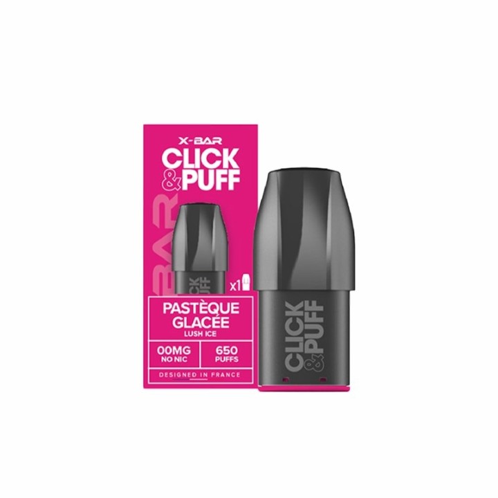Cartouche Click & Puff Pastèque Glacée de X-Bar