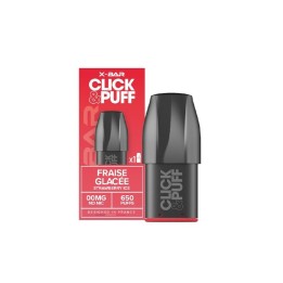 Cartouche Click & Puff  Fraise Glacée de X-Bar