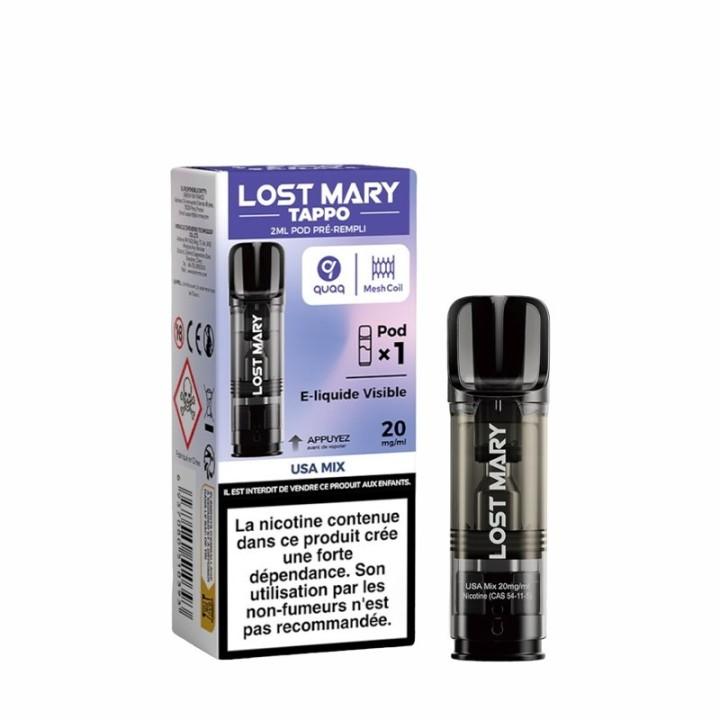 Cartouche Tappo USA Mix de Lost Mary
