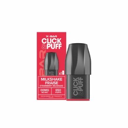 Cartouche Click & Puff Milkshake Fraise de X-Bar