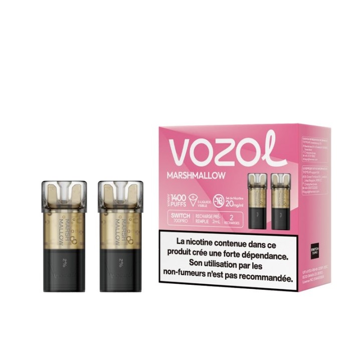 Cartouche Switch Pro 2ml Marshmallow de Vozol