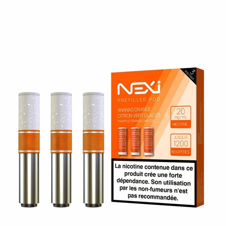 Cartouches Nexi One Ananas Orange Citron Glacés de Aspire