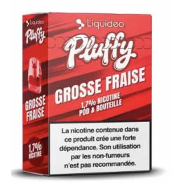 Cartouche Pluffy 10K Grosse Fraise de Liquideo