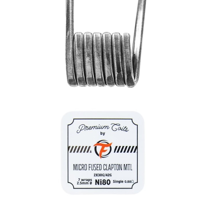 Micro Fused Clapton MTL Ni80 0.88 de Fumytech